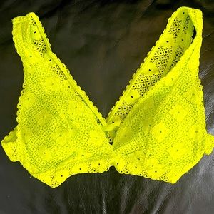 Aerie bralette. Brand new. Bright neon yellow/lime